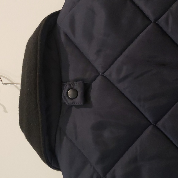 Marks Quilted Vest Mens Large Navy Blue Liner Size Large - Picture 4 of 9